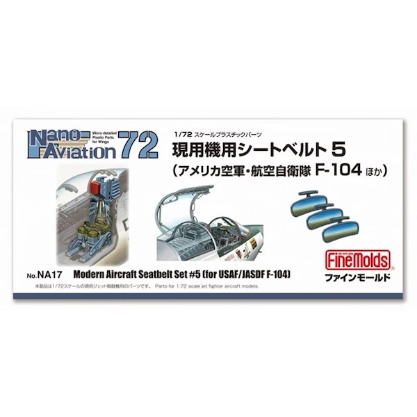 Modern Aircraft Seatbelt set # 5 for F104 USAF, JASDF (4 sets Included) NA17