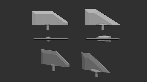 Stabilization and control surfaces for the AIM-120C AMRAAM L006/72