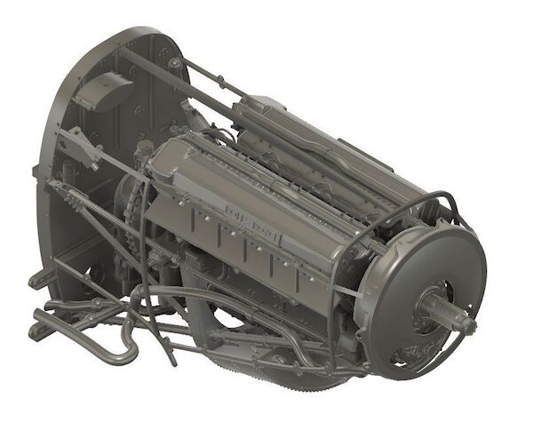 Supermarine Spitfire Mk I/II Rolls Royce Merlin Mk. III Engine Set (Airfix)  fmC24004