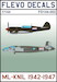 Royal Netherlands ML-KNIL 1942-1947 (Hurricane, P40N Warhawk, C54, P51D Mustang, B25 Mitchell, C47) FD144-002