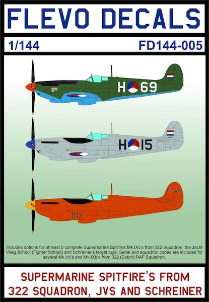 Supermarine Spitfires from 332sq, Jacht Vlieg School and Schreiner FD144-005