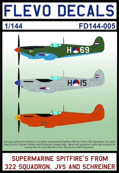 Supermarine Spitfires from 332sq, Jacht Vlieg School and Schreiner  FD144-005