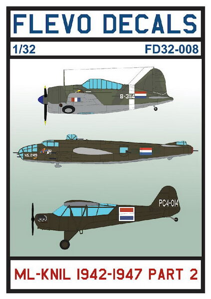 Royal Netherlands ML-KNIL 1942-1947 Part 2 (Buffalo, B25C/D Mitchell, L4 Cub) FD32-008