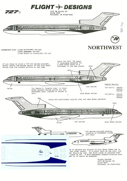 Boeing 727-200 (Northwest)  FTL054