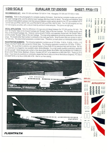 Boeing 737-200/500 (Euralair) FP20-172