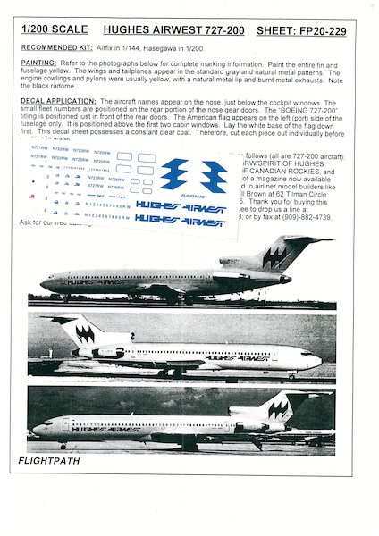 Boeing 727-200 (Southwest)  FP20-229