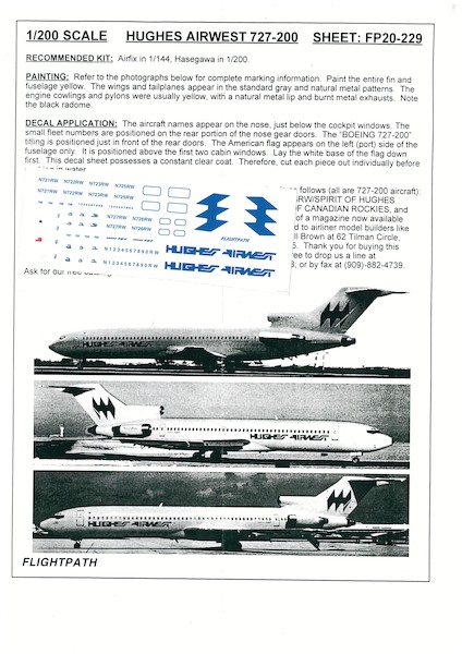 Boeing 727-200 (Southwest) FP20-229