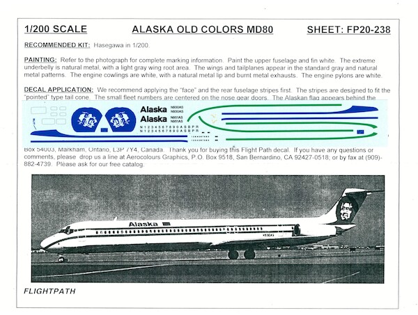 MD80 (Alaska Old colours) FP20-238