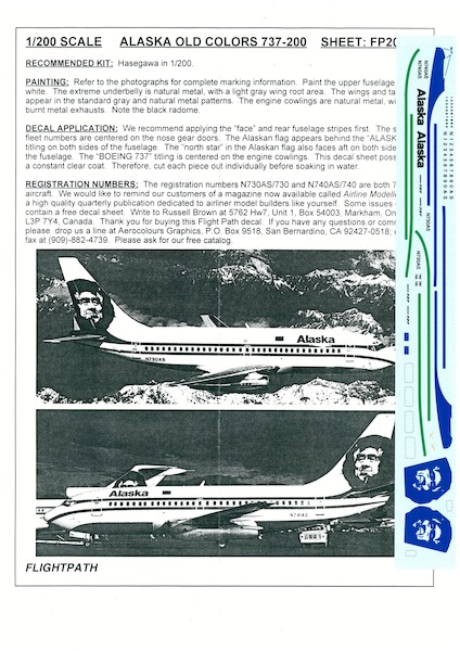 Boeing 737-200 (Alaska Old colours) FP20-239