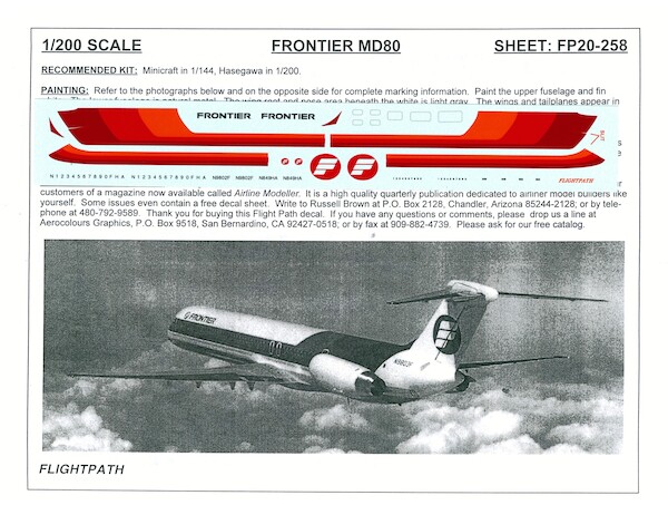 MD80 (Frontier 1980`s scheme)  FP20-258
