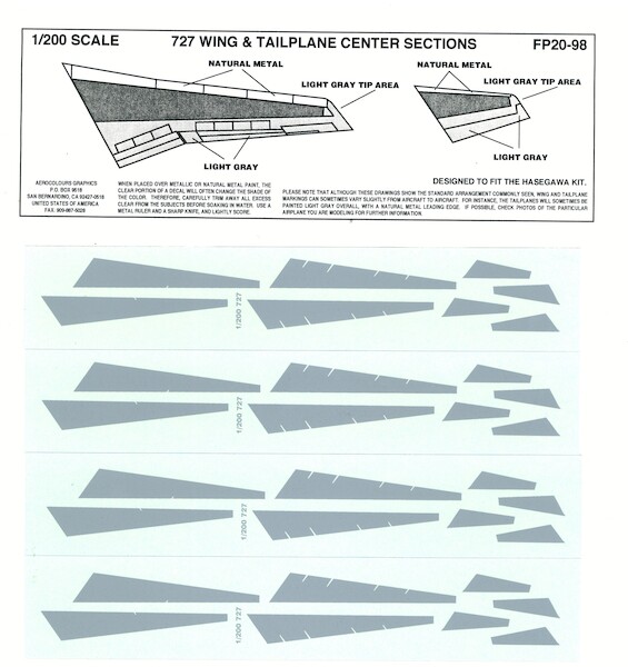 Boeing 727 Wing Center Sections (Coroguard)  FP20-98