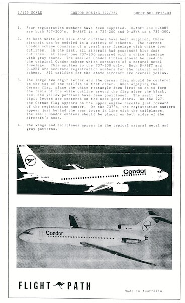 Boeing 727/737 (Condor) FP25-03