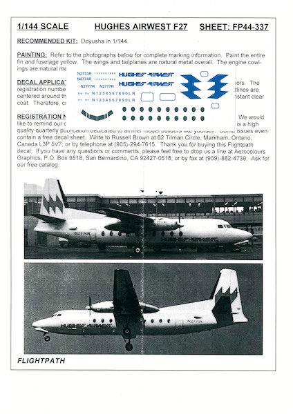 F27-200(Hughes Airwest)  FP44-337
