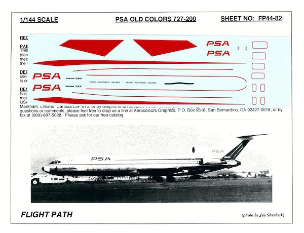 Boeing 727-200 (PSA O/C)  FP44-82