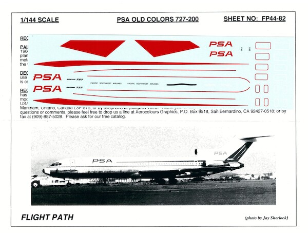 Boeing 727-200 (PSA O/C) FP44-82