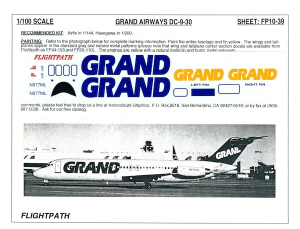 DC9-30 (Grand Airways)  FP10-39