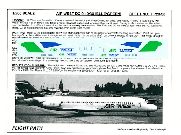 DC9-10/30 (Air West blue/green) FP20-38