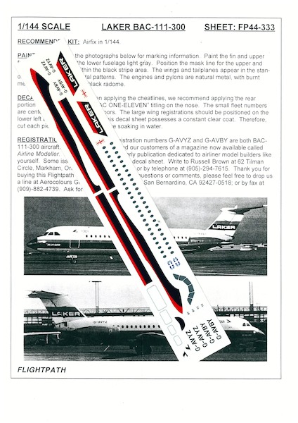 BAC111-300 (Laker) FP44-333