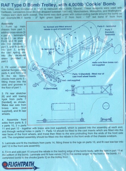 RAF  Type D Bomb Trolley  with 4000lb "Cookie  FP48008