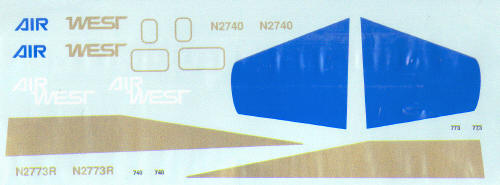 Fokker F27 (Air West blue/gold) FP72-09