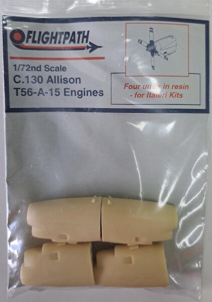 Lockheed C130H Hercules Allison T56-A-15 Engines (Voor Italeri) FP72-103