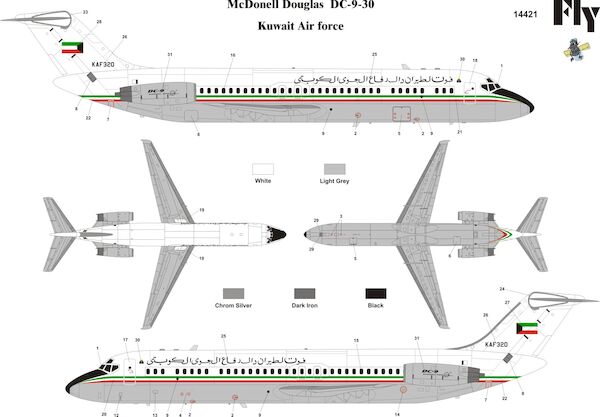 Douglas DC9-30 (Kuwait Air Force) 14421