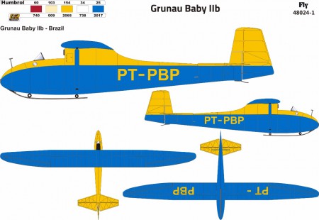 Grunau Baby IIb German Single seat Sailplane (Brazil) 48024