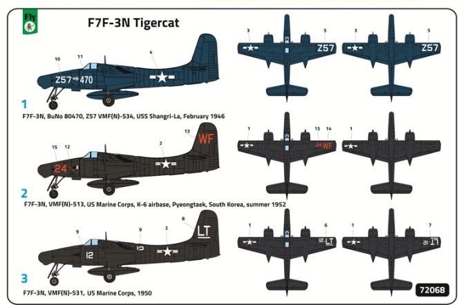 Fly Models 72068 Grumman F7F-3N Tigercat | AviationMegastore.com