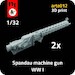 WW1 Spandau machine gun (2x) 012