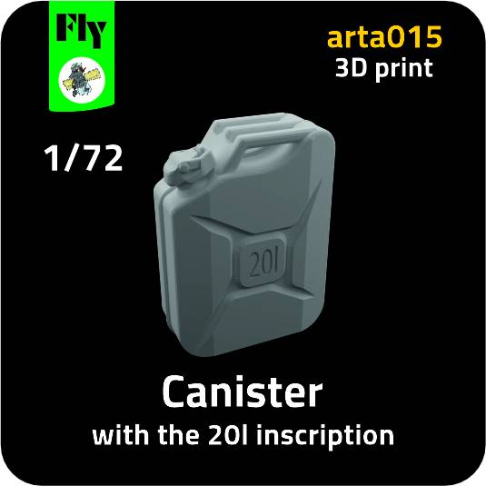 Canister with 20 litres inscription (10x)  ARTA015