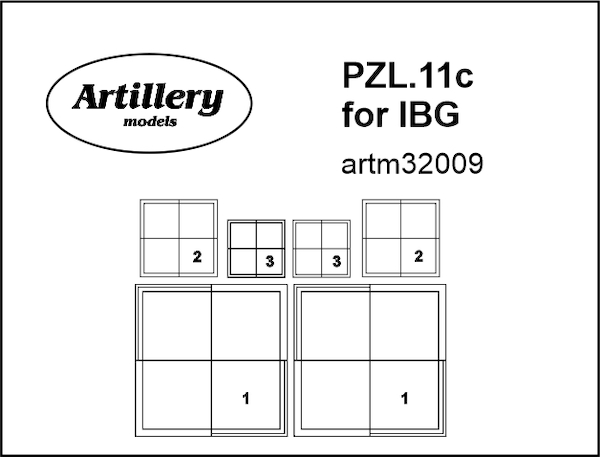 PZL P11c Insignia masks for IBG kits ARTM32009