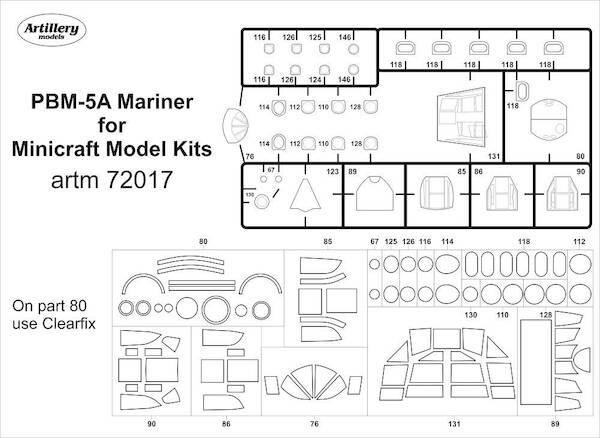 PBM5A Mariner Masking set (Minicraft) ARTM72017