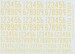 Swedish Thin Numerals 1936-1962, Yellow fca72-007