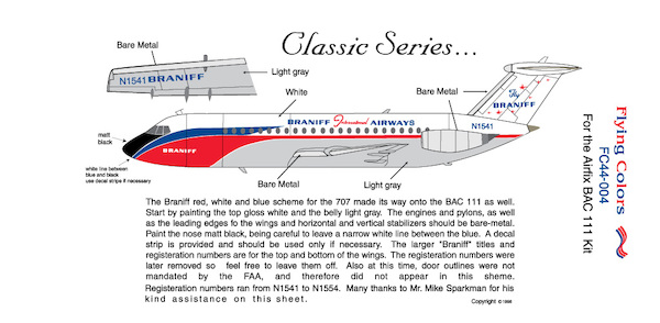 BAC111 (Braniff) FC44-004