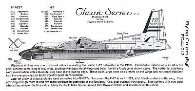 Fokker F27 (Piedmont)  FC44-012