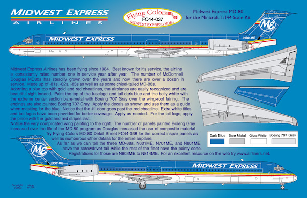 MD80 (Midwest express)  FC44-037