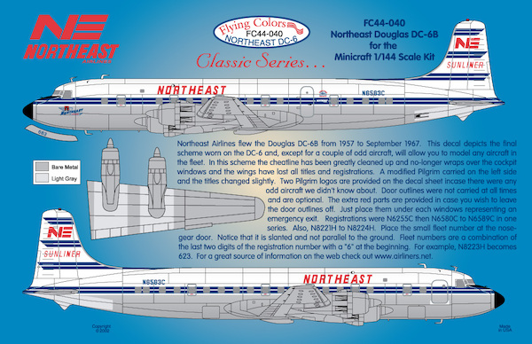 Douglas DC6B (Northeast) FC44-040