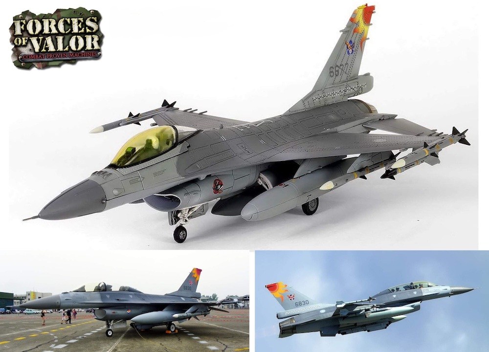 Forces of Valor 813005A F16V Fighting Falcon 6677, Republic of Ch