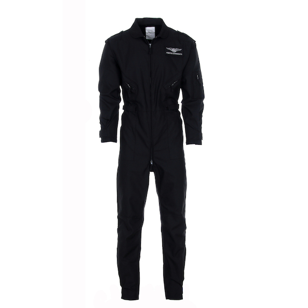 Flightsuit Adult Size 40-42 Black  FSUIT40-42 BLACK