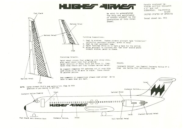 Douglas DC9-30 Hughes Airwest FD003