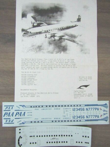 Douglas DC7B (PanAm) FD12601