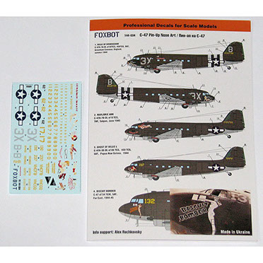 Douglas C47 Dakota Pin Up Nose Art FOX144-004