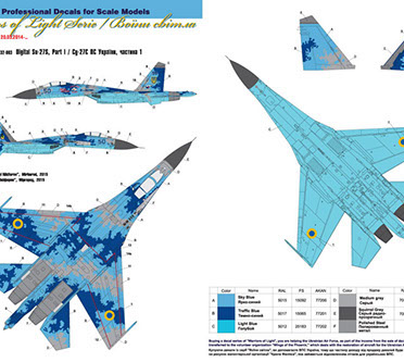 Sukhoi Su27S Ukrainian AF Digital Part 1  FOX32-003