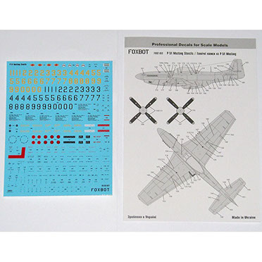 P51 Mustang  Stencils  FOX32-012