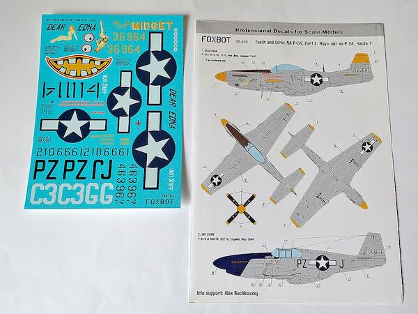North American P-51 Mustang Nose art, Part #1  FOX32-015