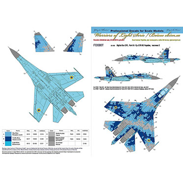 Sukhoi Su27S Ukrainian AF Digital Part 2 with Mask  FOX32-033A