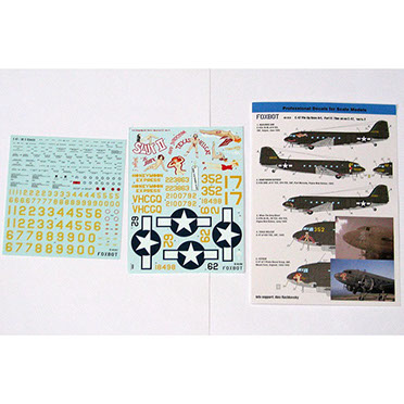 Douglas C47/DC3 Nose art part 2 With Stencils FOX48-018