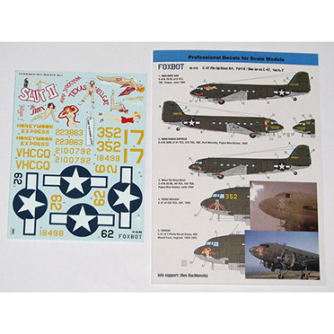 Douglas C47/DC3 Nose art part 2 FOX48-018A