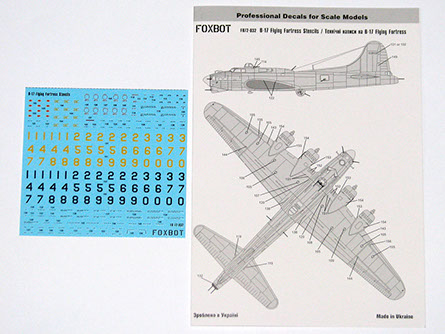 Boeing B17 Flying Fortress Stencils  FOX48-032