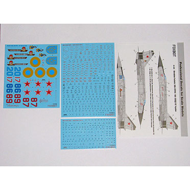 Ukrainian Foxbats; MiG25PDS Ukrainian AF with Stencils FOX48-035T